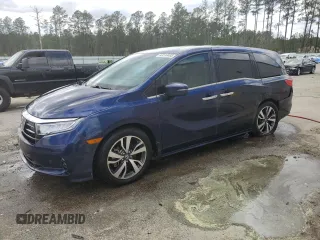 2021 Honda Odyssey Touring with VIN 5FNRL6H83MB028717, listed as a Copart auction lot 49236485 with 63,576 mi miles and Salvage Title. Bid and sale history available at carsss.com. Image 1.