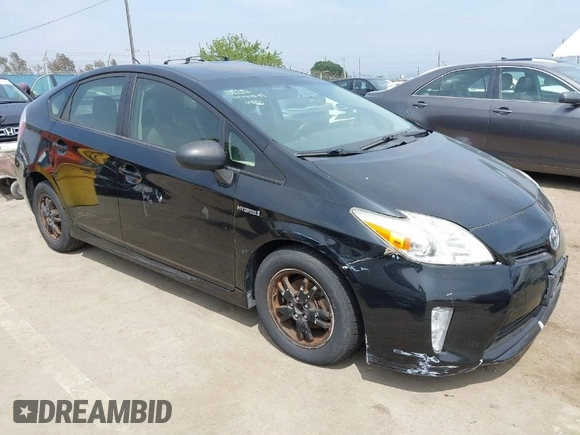 2013 Toyota Prius One with VIN JTDKN3DU8D1691254, listed as a IAAI auction lot 42047639 with 208,680 mi miles. Bid and sale history available at carsss.com. Image 1.