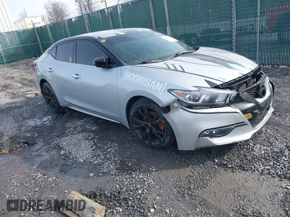 2017 Nissan Maxima Platinum with VIN 1N4AA6AP1HC411729, listed as a IAAI auction lot 41002595 with 98,934 mi miles and . Bid and sale history available at DreamBid. Image 1.