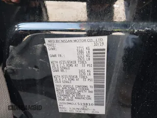 2020 Infiniti QX60 Luxe with VIN 5N1DL0MN2LC519810, listed as a IAAI auction lot 41593542 with Not provided miles and . Bid and sale history available at DreamBid. Image 9.