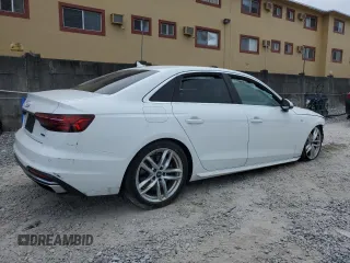 2020 Audi A4 Premium Plus with VIN WAUENAF48LN010478, listed as a Copart auction lot 58715525 with 36,852 mi miles and Non repairable. Bid and sale history available at DreamBid. Image 3.