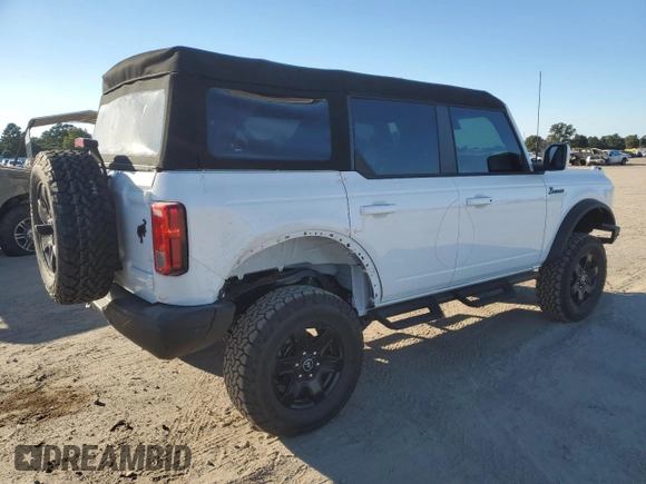 2024 Ford Bronco with VIN 1FMEE1BP9RLA57747, listed as a Copart auction lot 76117634 with 2,779 mi miles and Salvage title. Bid and sale history available at DreamBid. Image 3.