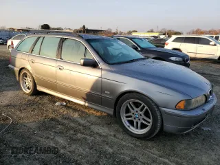 2002 BMW 5 Series 525iAT with VIN WBADS434X2GE10428, listed as a Copart auction lot 83689954 with 183,737 mi miles and Salvage Title. Bid and sale history available at carsss.com. Image 4.