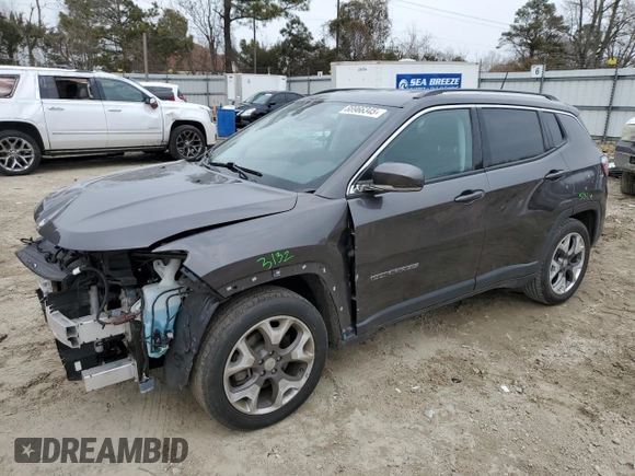 2021 Jeep Compass Limited with VIN 3C4NJCCB2MT522588, listed as a Copart auction lot 88966345 with 72,161 mi miles and Salvage Title. Bid and sale history available at carsss.com. Image 1.
