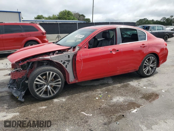 2013 Infiniti G37 Journey with VIN JN1CV6AP7DM303064, listed as a Copart auction lot 56461445 with 110,465 mi miles and Salvage title. Bid and sale history available at DreamBid. Image 1.