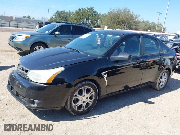 2008 Ford Focus SE with VIN 1FAHP35N78W262939, listed as a IAAI auction lot 41655534 with 274,086 mi miles. Bid and sale history available at carsss.com. Image 2.