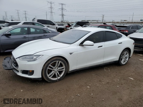 2015 Tesla Model S 85D with VIN 5YJSA1S21FF089159, listed as a Copart auction lot 51504605 with 58,944 mi miles and Clean Title. Bid and sale history available at carsss.com. Image 1.
