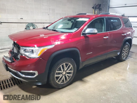 2018 GMC Acadia SLE with VIN 1GKKNLLAXJZ121099, listed as a Copart auction lot 53877075 with 72,835 mi miles and Clean Title. Bid and sale history available at DreamBid. Image 1.
