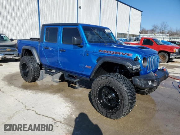 2022 Jeep Gladiator Mojave with VIN 1C6JJTEG2NL178515, listed as a Copart auction lot 46484525 with 19,975 mi miles and Non repairable. Bid and sale history available at DreamBid. Image 4.