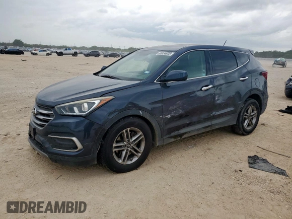 2018 Hyundai Santa Fe 2.4L with VIN 5NMZTDLB4JH062697, listed as a Copart auction lot 60356925 with 131,111 mi miles and Salvage title. Bid and sale history available at DreamBid. Image 1.