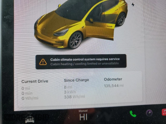 2018 Tesla Model 3 Long Range Battery with VIN 5YJ3E1EB8JF131131, listed as a Copart auction lot 45170685 with 135,544 mi miles and Salvage Title. Bid and sale history available at DreamBid. Image 9.