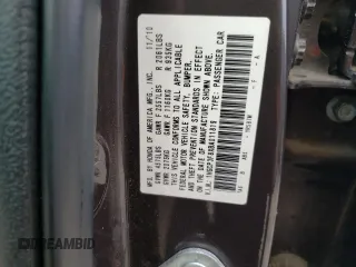 2011 Honda Accord EX-L with VIN 1HGCP3F8XBA011819, listed as a Copart auction lot 60412625 with 164,931 mi miles and Salvage title. Bid and sale history available at DreamBid. Image 12.