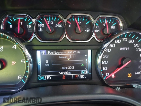2018 Chevrolet Silverado 1500 LT with VIN 3GCPCREC9JG574686, listed as a IAAI auction lot 41676124 with 74,239 mi miles and . Bid and sale history available at DreamBid. Image 15.