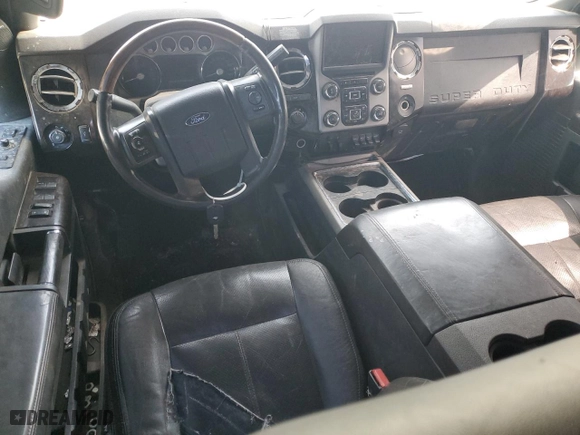 2016 Ford Super Duty F-350 DRW Lariat with VIN 1FT8W3DT2GED45728, listed as a Copart auction lot 47400495 with 321,030 mi miles and Salvage Title. Bid and sale history available at carsss.com. Image 8.