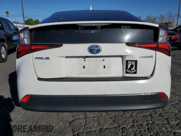 2019 Toyota Prius L Eco with VIN JTDKARFU0K3075769, listed as a Copart auction lot 88217545 with 257,689 mi miles and Salvage title. Bid and sale history available at DreamBid. Image 6.