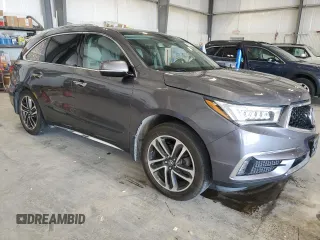 2017 Acura MDX Advance with VIN 5FRYD4H82HB001719, listed as a Copart auction lot 54055205 with 106,527 mi miles and Salvage title. Bid and sale history available at DreamBid. Image 4.