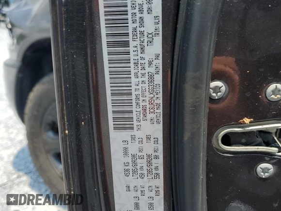 2016 Ram 2500 Laramie with VIN 3C6UR5NLXGG336887, listed as a Copart auction lot 60859575 with Not provided miles and Salvage title. Bid and sale history available at DreamBid. Image 12.