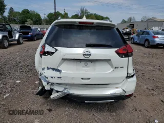 2018 Nissan Rogue SV with VIN KNMAT2MV8JP546051, listed as a Copart auction lot 55173445 with 71,735 mi miles and Salvage Title. Bid and sale history available at carsss.com. Image 6.