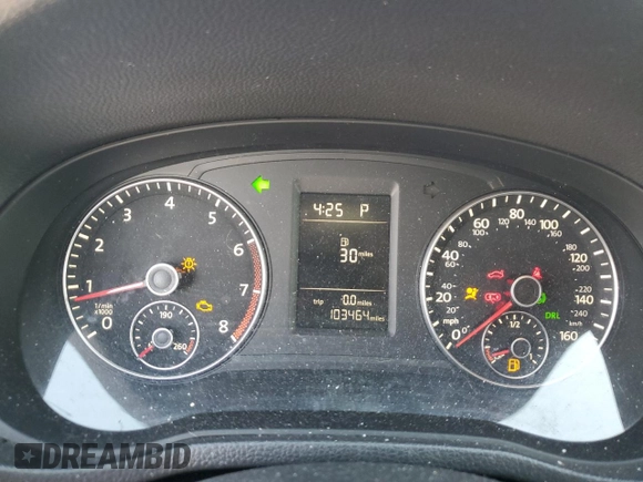 2014 Volkswagen Passat S with VIN 1VWAS7A3XEC101243, listed as a Copart auction lot 43399135 with 103,464 mi miles and Salvage Title. Bid and sale history available at carsss.com. Image 9.