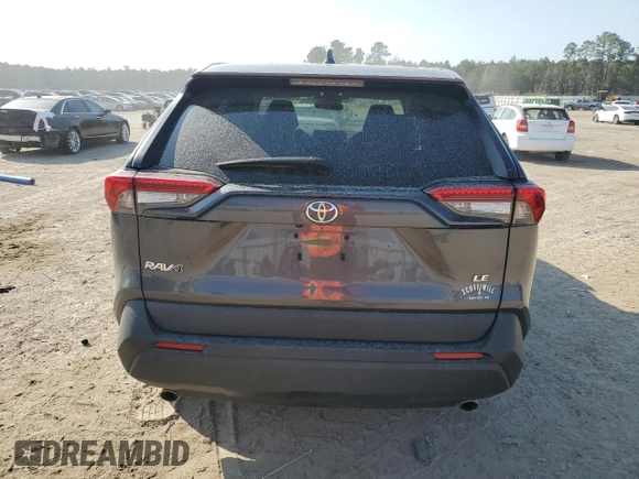2023 Toyota RAV4 LE with VIN 2T3H1RFV8PC221649, listed as a Copart auction lot 44002025 with 38,631 mi miles and Salvage Title. Bid and sale history available at carsss.com. Image 6.