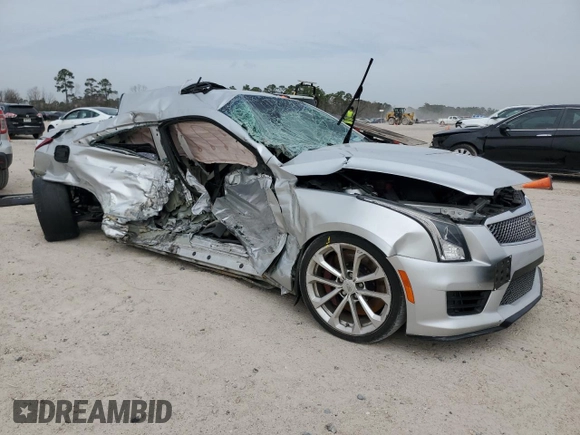 2016 Cadillac ATS-V with VIN 1G6AN1RY6G0151331, listed as a Copart auction lot 48347005 with Not Provided miles and Salvage Title. Bid and sale history available at carsss.com. Image 4.