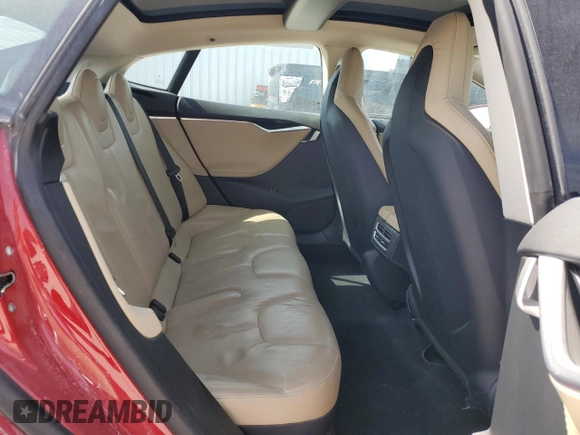 2014 Tesla Model S 60 with VIN 5YJSA1H13EFP30664, listed as a Copart auction lot 53142305 with 113,995 mi miles and Salvage Title. Bid and sale history available at DreamBid. Image 10.