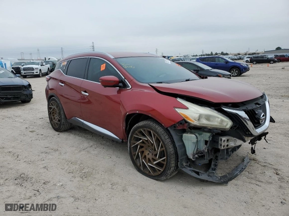 2017 Nissan Murano SL with VIN 5N1AZ2MG0HN107878, listed as a Copart auction lot 45377925 with 159,958 mi miles and Salvage Title. Bid and sale history available at carsss.com. Image 4.