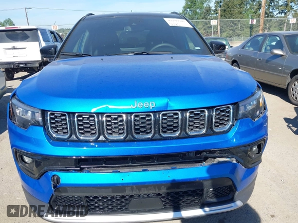 2024 Jeep Compass Limited with VIN 3C4NJDCNXRT125377, listed as a IAAI auction lot 42189901 with 28,822 mi miles and . Bid and sale history available at carsss.com. Image 6.
