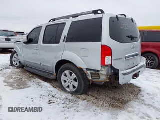 2006 Nissan Pathfinder SE with VIN 5N1AR18W66C629418, listed as a IAAI auction lot 40998220 with 225,891 mi miles and . Bid and sale history available at DreamBid. Image 3.