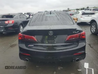2019 Acura TLX w/A-Spec Pkg with VIN 19UUB1F68KA004146, listed as a Copart auction lot 44219705 with 56,725 mi miles and Salvage Title. Bid and sale history available at carsss.com. Image 6.