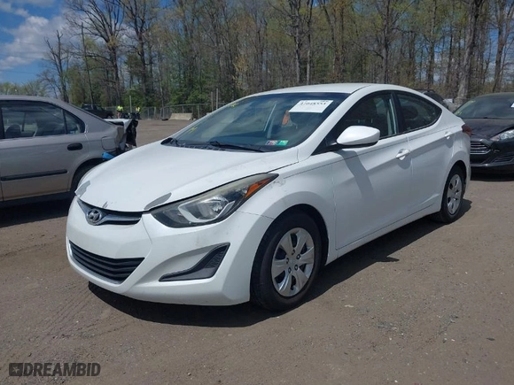2016 Hyundai Elantra SE with VIN 5NPDH4AE4GH683961, listed as a IAAI auction lot 42048553 with 127,585 mi miles. Bid and sale history available at carsss.com. Image 2.