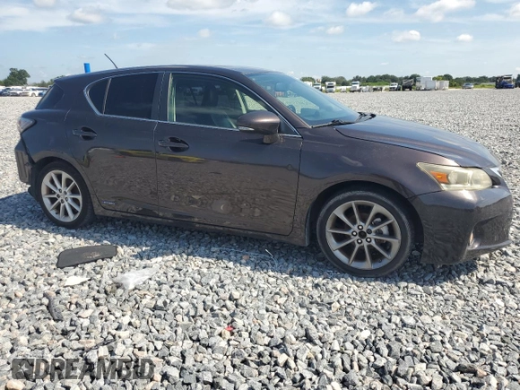2012 Lexus CT 200h with VIN JTHKD5BH8C2086047, listed as a Copart auction lot 64361645 with 105,879 mi miles and Salvage title. Bid and sale history available at DreamBid. Image 4.
