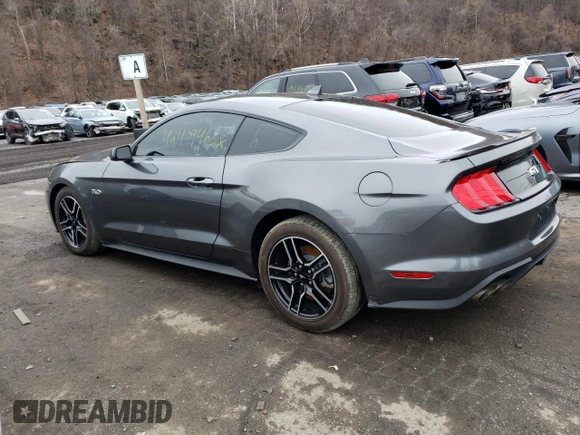 2022 Ford Mustang GT with VIN 1FA6P8CFXN5133790, listed as a Copart auction lot 42409463 with 3,572 mi miles. Bid and sale history available at carsss.com. Image 2.