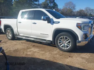 2022 GMC Sierra 1500 Limited SLT with VIN 3GTP8DEDXNG195361, listed as a IAAI auction lot 41454520 with 56,604 mi miles. Bid and sale history available at carsss.com. Image 1.