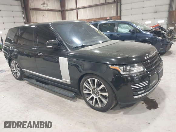 2015 Land Rover Range Rover Autobiography with VIN SALGV3TF2FA198352, listed as a IAAI auction lot 42166457 with 144,894 mi miles and . Bid and sale history available at DreamBid. Image 1.