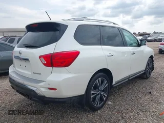 2018 Nissan Pathfinder SL with VIN 5N1DR2MN9JC655651, listed as a IAAI auction lot 41422408 with 106,800 mi miles. Bid and sale history available at carsss.com. Image 4.