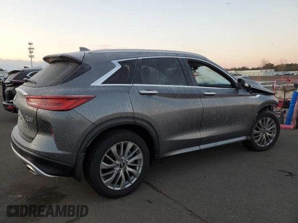 2024 Infiniti QX50 Luxe with VIN 3PCAJ5BB0RF115287, listed as a Copart auction lot 42433715 with Not provided miles and Salvage title. Bid and sale history available at DreamBid. Image 3.