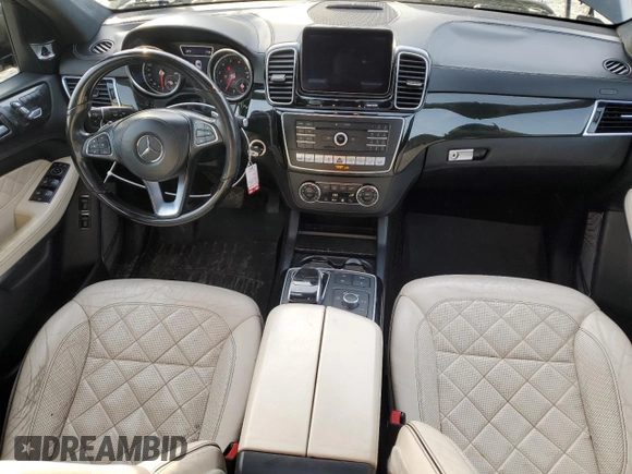 2017 Mercedes-Benz GLS 550 with VIN 4JGDF7DE6HA950752, listed as a Copart auction lot 45538075 with 115,924 mi miles and Salvage title. Bid and sale history available at DreamBid. Image 8.