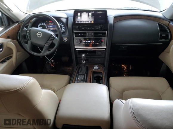 2022 Nissan Armada SL with VIN JN8AY2BB8N9815142, listed as a Copart auction lot 42256715 with 52,900 mi miles and Salvage Title. Bid and sale history available at carsss.com. Image 8.