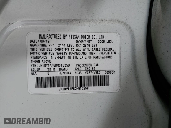2013 Infiniti M with VIN JN1BY1AP6DM510258, listed as a Copart auction lot 84430924 with 136,641 mi miles and Salvage Title. Bid and sale history available at carsss.com. Image 15.