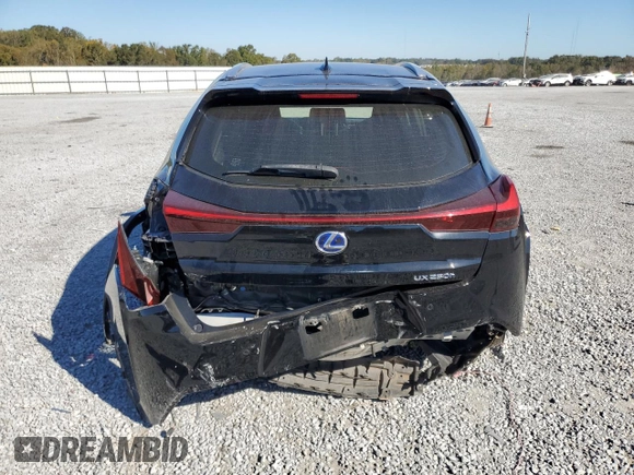 2022 Lexus UX 250h F Sport with VIN JTHR9JBH6N2060302, listed as a Copart auction lot 77128664 with 46,532 mi miles and Salvage Title. Bid and sale history available at DreamBid. Image 6.