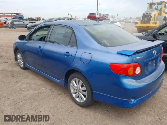 2009 Toyota Corolla with VIN 1NXBU40E49Z065984, listed as a IAAI auction lot 42037667 with 187,015 mi miles. Bid and sale history available at carsss.com. Image 3.