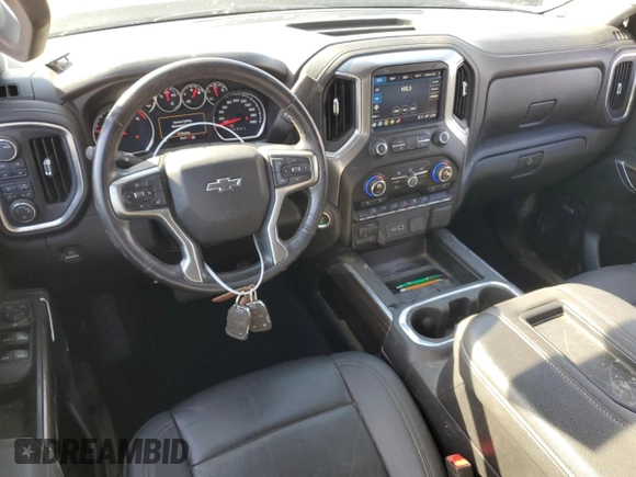 2021 Chevrolet Silverado 1500 RST with VIN 1GCUYEEL8MZ213046, listed as a Copart auction lot 46525415 with 59,671 mi miles and Salvage Title. Bid and sale history available at carsss.com. Image 8.