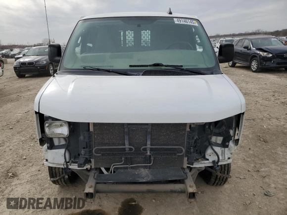 2017 GMC Savana Cargo z VIN 1GTW7AFF7H1291089, wystawiony jako Copart lot #49146145 z przebiegiem Nie podano mil oraz Szkody całkowita. Historia ofert i sprzedaży dostępna na DreamBid. Obrazek 5.