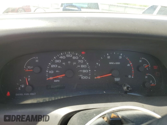 2002 Ford F-350 with VIN 1FDSF35F52EB01591, listed as a Copart auction lot 48350595 with 233,914 mi miles and Salvage title. Bid and sale history available at DreamBid. Image 9.