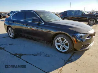 2017 BMW 3 Series 330e iPerformance with VIN WBA8E1C31HA156504, listed as a Copart auction lot 47971015 with 77,396 mi miles and Salvage Title. Bid and sale history available at carsss.com. Image 4.