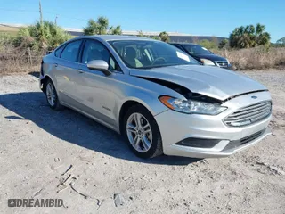 2018 Ford Fusion Hybrid S with VIN 3FA6P0UU8JR244912, listed as a IAAI auction lot 41742940 with 65,885 mi miles. Bid and sale history available at carsss.com. Image 1.