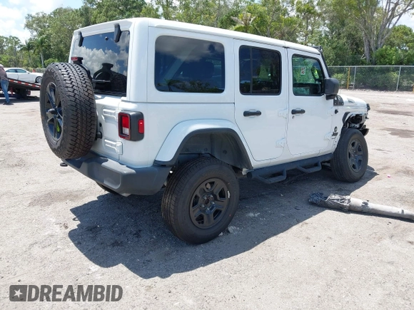 2023 Jeep Wrangler Willys with VIN 1C4HJXDN1PW546425, listed as a IAAI auction lot 42503380 with 25,245 mi miles and . Bid and sale history available at DreamBid. Image 4.