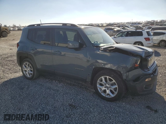 2018 Jeep Renegade Latitude z VIN ZACCJABB3JPJ59828, wystawiony jako Copart lot #42498775 z przebiegiem 92 448 mil mil oraz Szkoda całkowita • Salvage title. Historia ofert i sprzedaży dostępna na DreamBid. Obrazek 4.