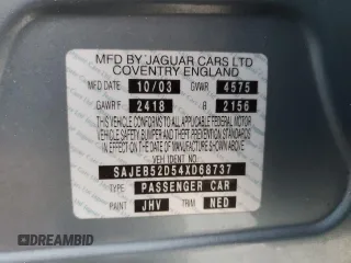 2004 Jaguar X-Type z VIN SAJEB52D54XD68737, wystawiony jako Copart lot #85168784 z przebiegiem 150 975 mil mil oraz Szkoda całkowita • Salvage title. Historia ofert i sprzedaży dostępna na DreamBid. Obrazek 14.